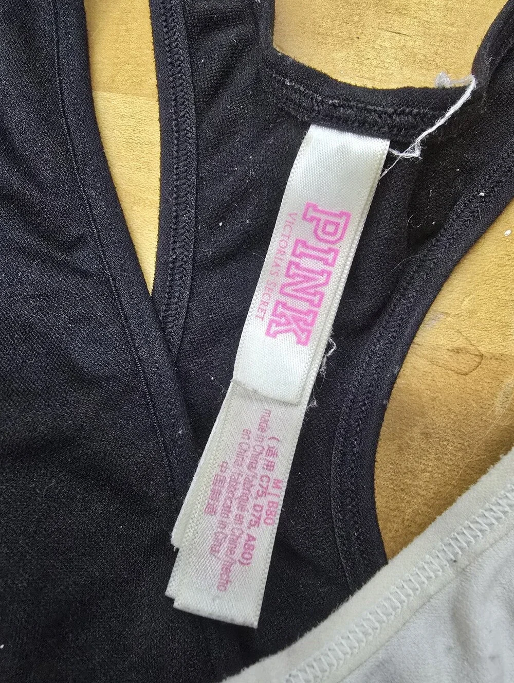 VICTORIAS SECRET 4pc Vneck Sports Bra Bundle